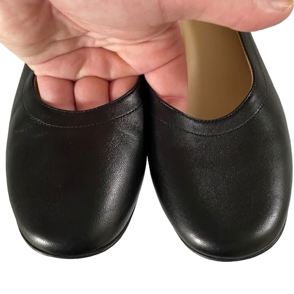 Everlane The Day Heel round toe scrunch back 2inch block heel leather black 7.5 - Picture 12 of 16